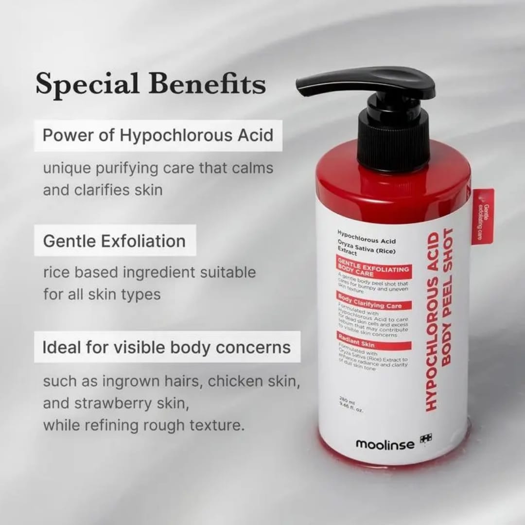 HYPOCHLOROUS ACID PEEL SHOT AND HYPOCHLOROUS ACID BODY PEEL SHOT